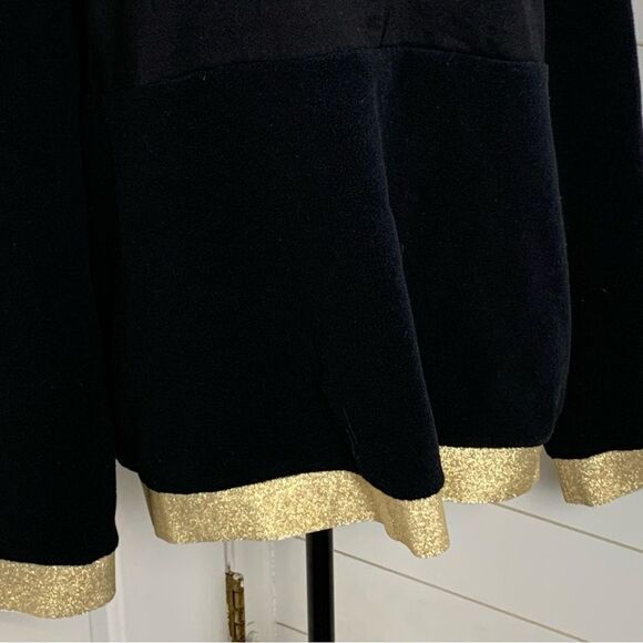 NWT Nike women’s therma Icon Clash Fleece crewneck gold sparkle size XL - Picture 5 of 15